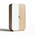 Armario de madera con diseño moderno y acabado blanco 80 x 40 x 120cm